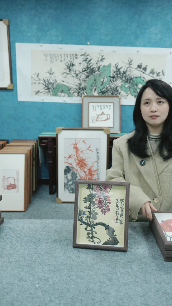 【闪购商品】国画10寸郑志超老师木质摆台