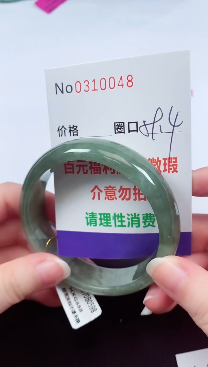 翡翠手镯未镶嵌 0310048