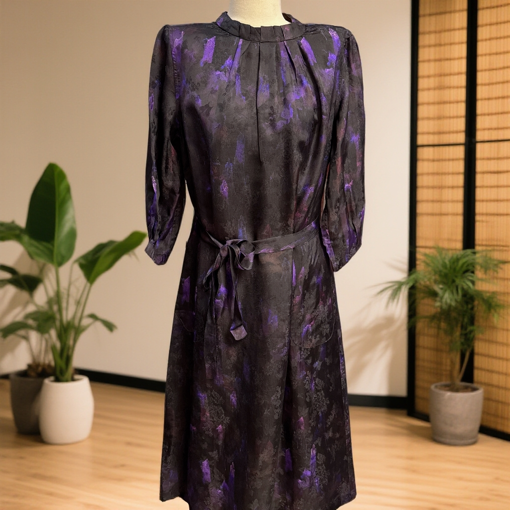 528【金姐专属】新款气质时尚复古重磅网红设计师优雅大袍子