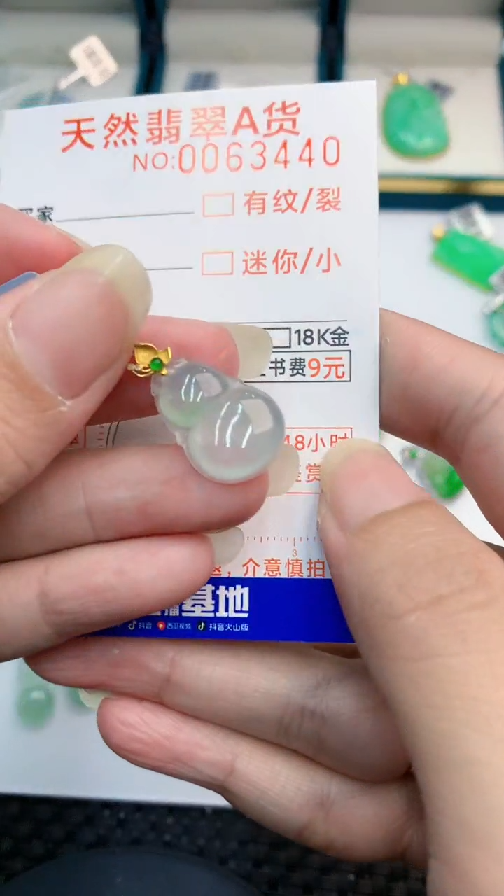 【闪购商品】翡翠颈饰18K金镶嵌            8