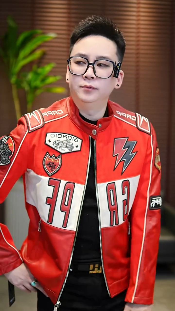 东****哥46码（90-115斤） 羊皮拼接夹克