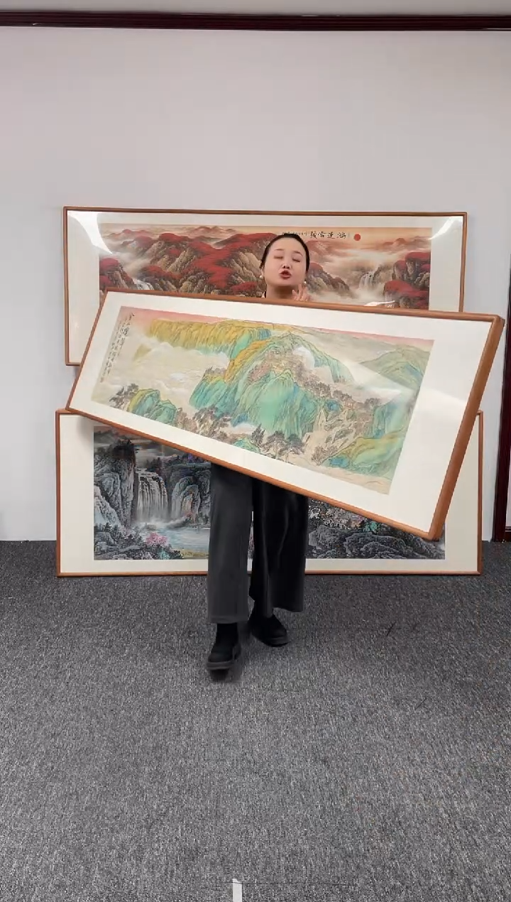 【闪购商品】国画金山揽胜210*60曹勇强老师
