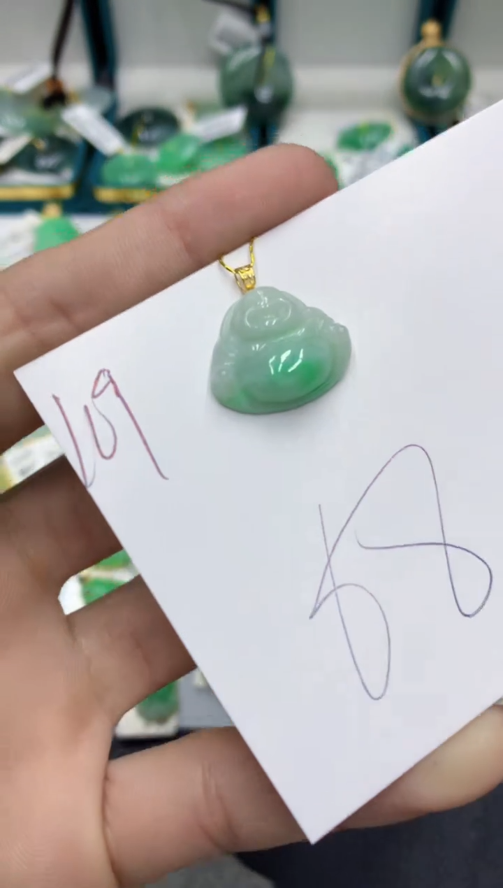 【闪购商品】翡翠颈饰18K金镶嵌翡翠