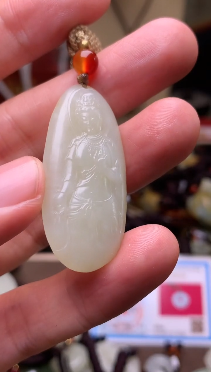 颈饰未镶嵌和田玉新疆料青海料清水和田玉吊坠