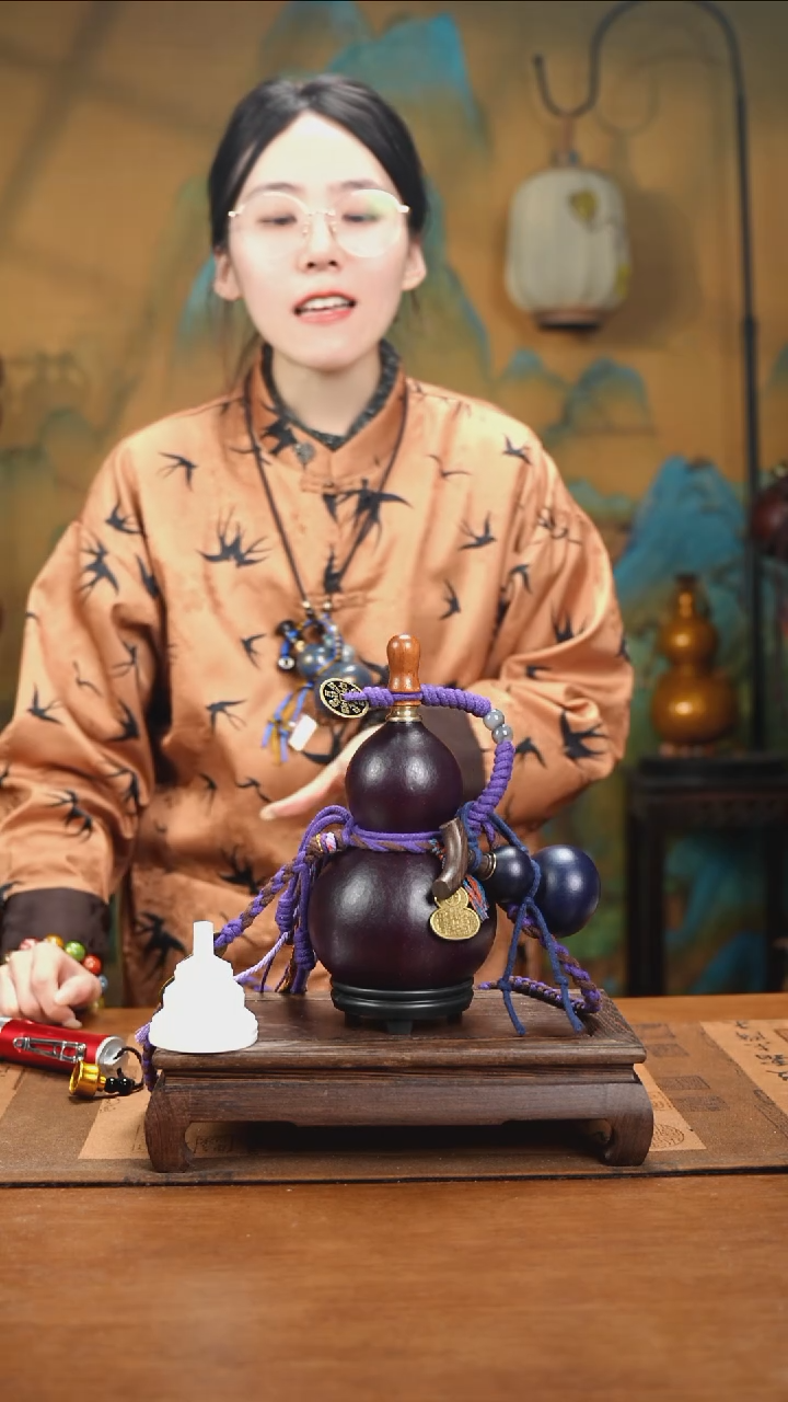 YG036藏绳款大漆酒葫芦（现货现发）+小手捏