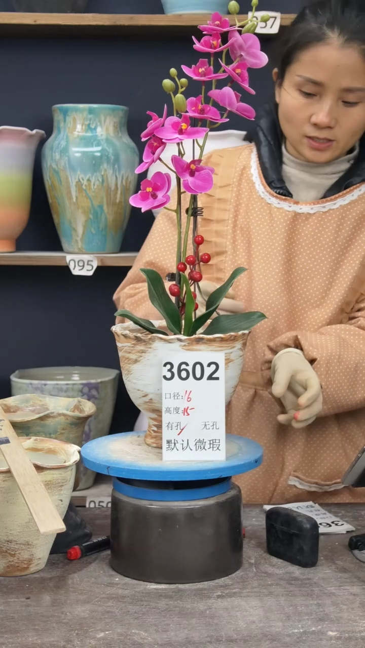 景德镇陶园花盆3602