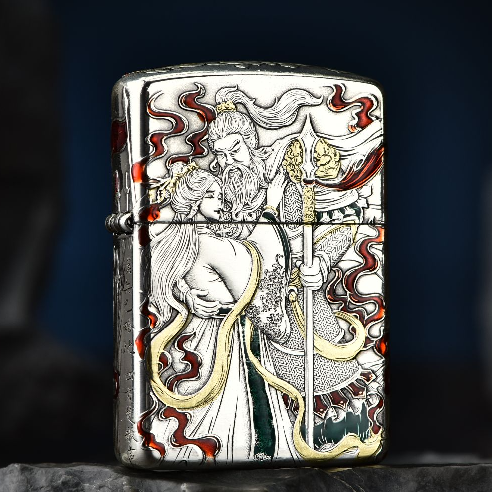 ZIPPO/之宝打火机鹰皇盔甲霸王别姬浮雕高档创意防风送男友礼物