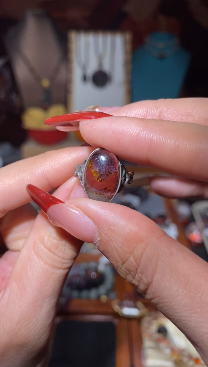 【闪购商品】水晶戒指未镶嵌极光蛋面