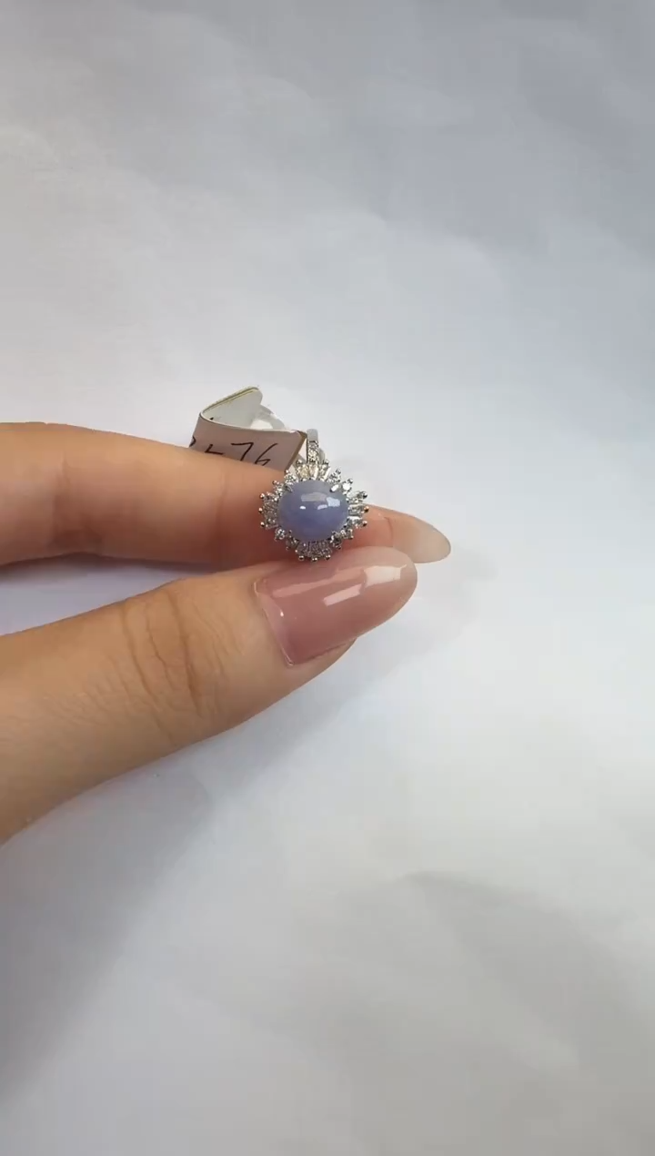银S925镶嵌戒指翡翠925银镶缅甸A货翡翠戒指98