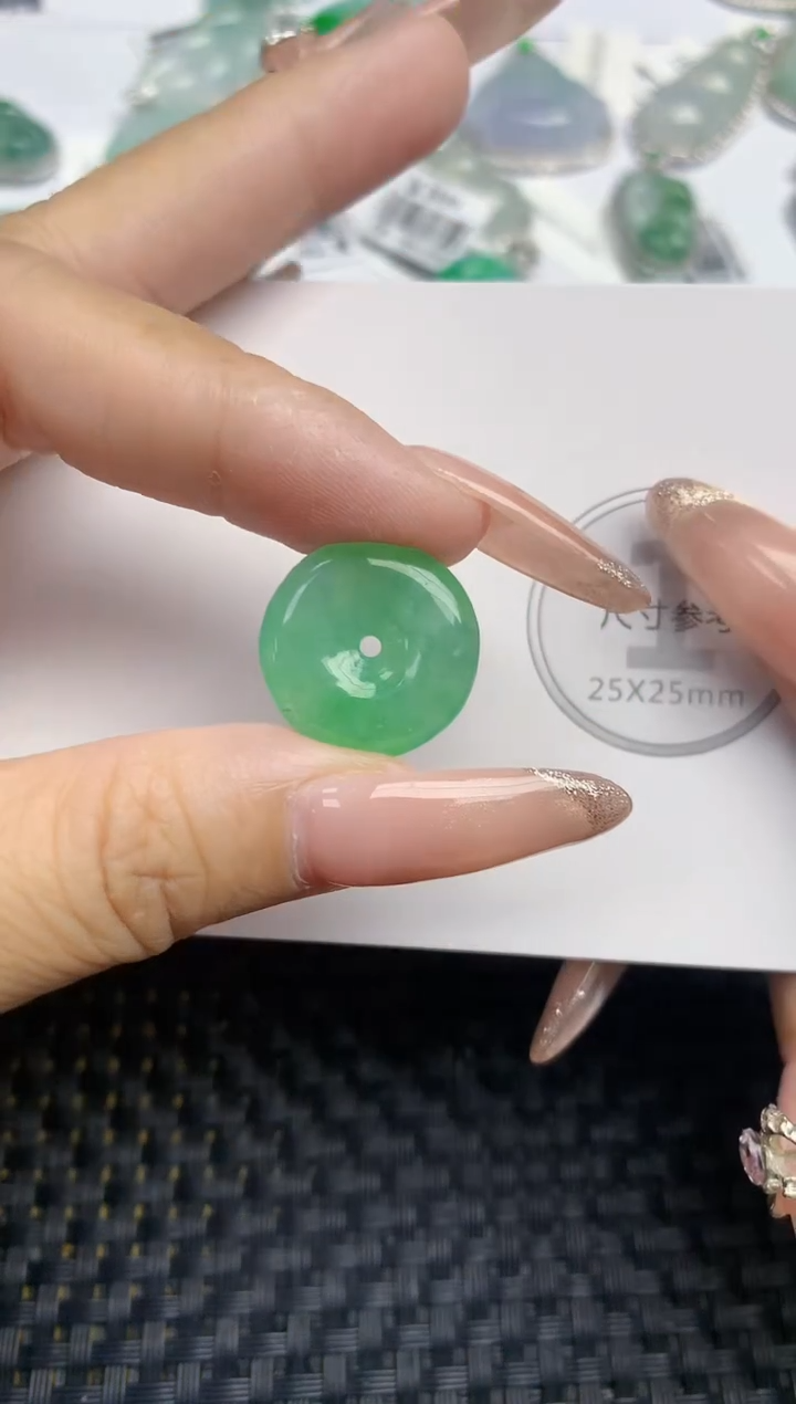 颈饰未镶嵌翡翠天然缅甸A货翡翠百元以上9元证书费自理