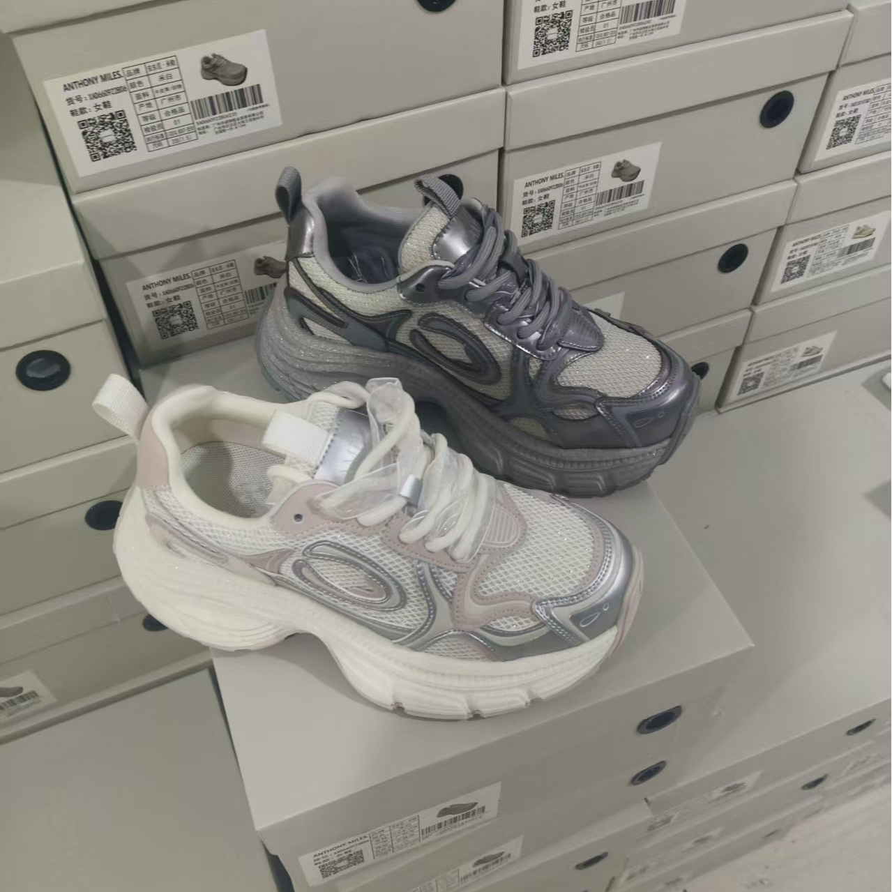 3744 新款小个子厚底增高时尚百搭轻便运动鞋