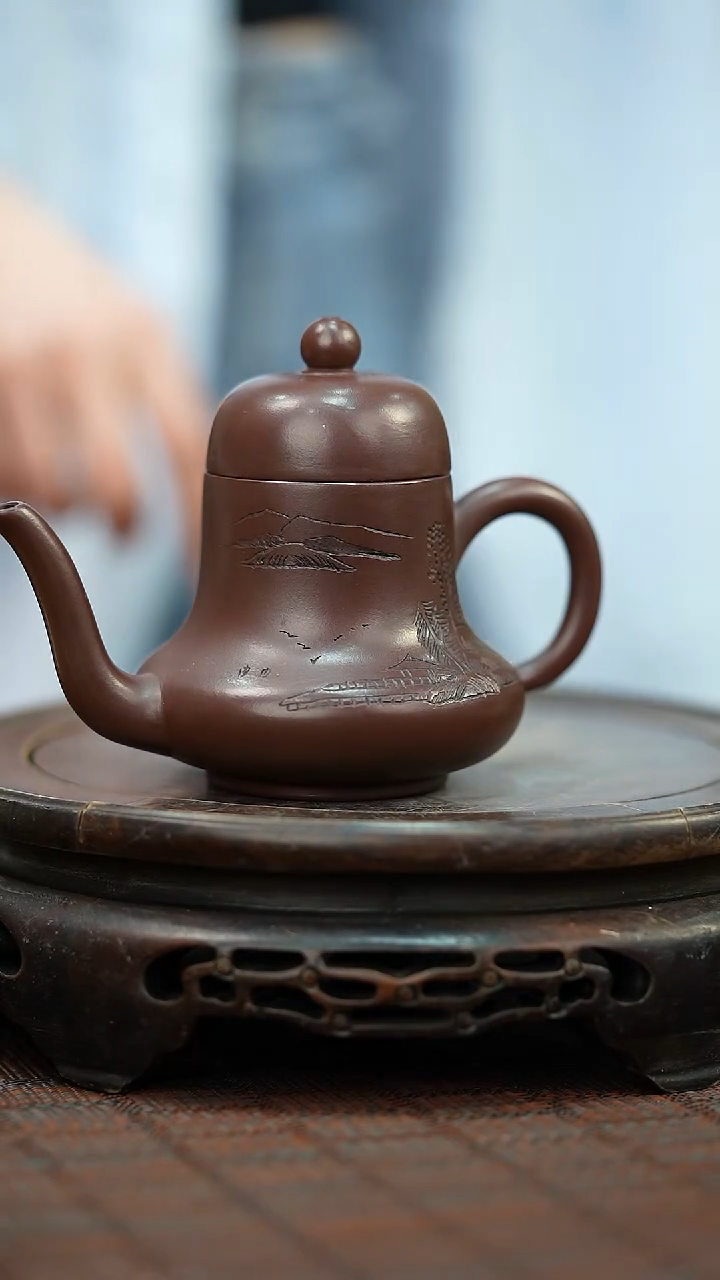 茶壶紫砂宜兴紫砂岁颐传砂原矿全手0