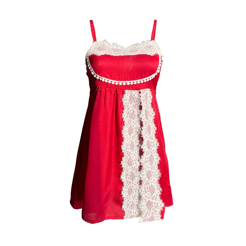 情趣战袍蕾丝开叉大码情调睡衣裙性感内衣吊带女装