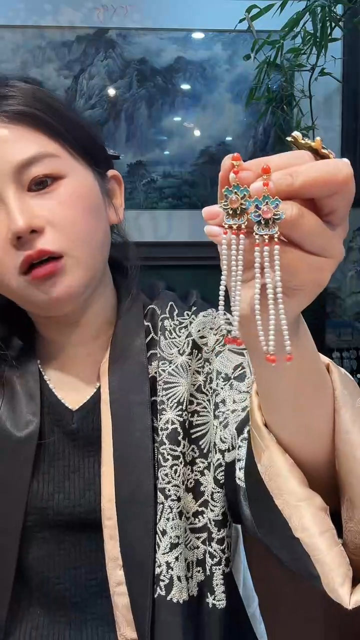 大理石铁合金非遗手工首饰