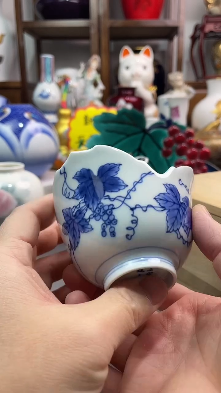 瓷片时常陆青花钵