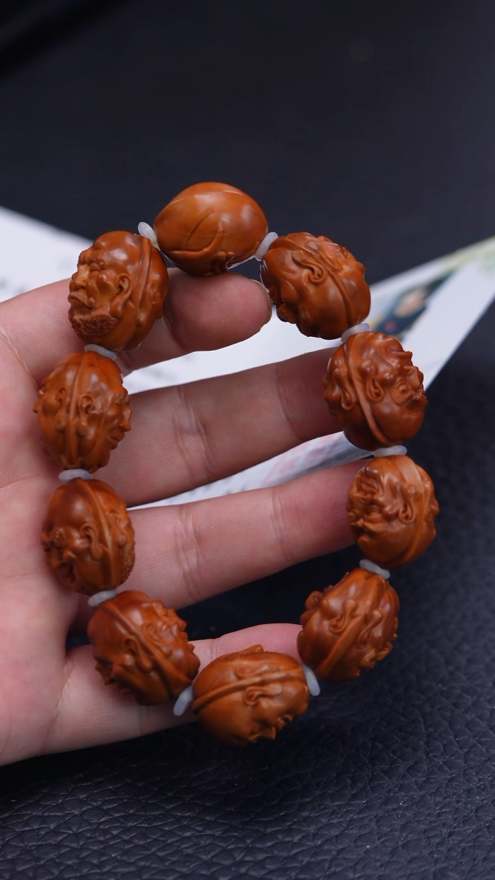 【闪购商品】橄榄核其他回血府建峰2.2四花铁核双面浮雕十八罗汉