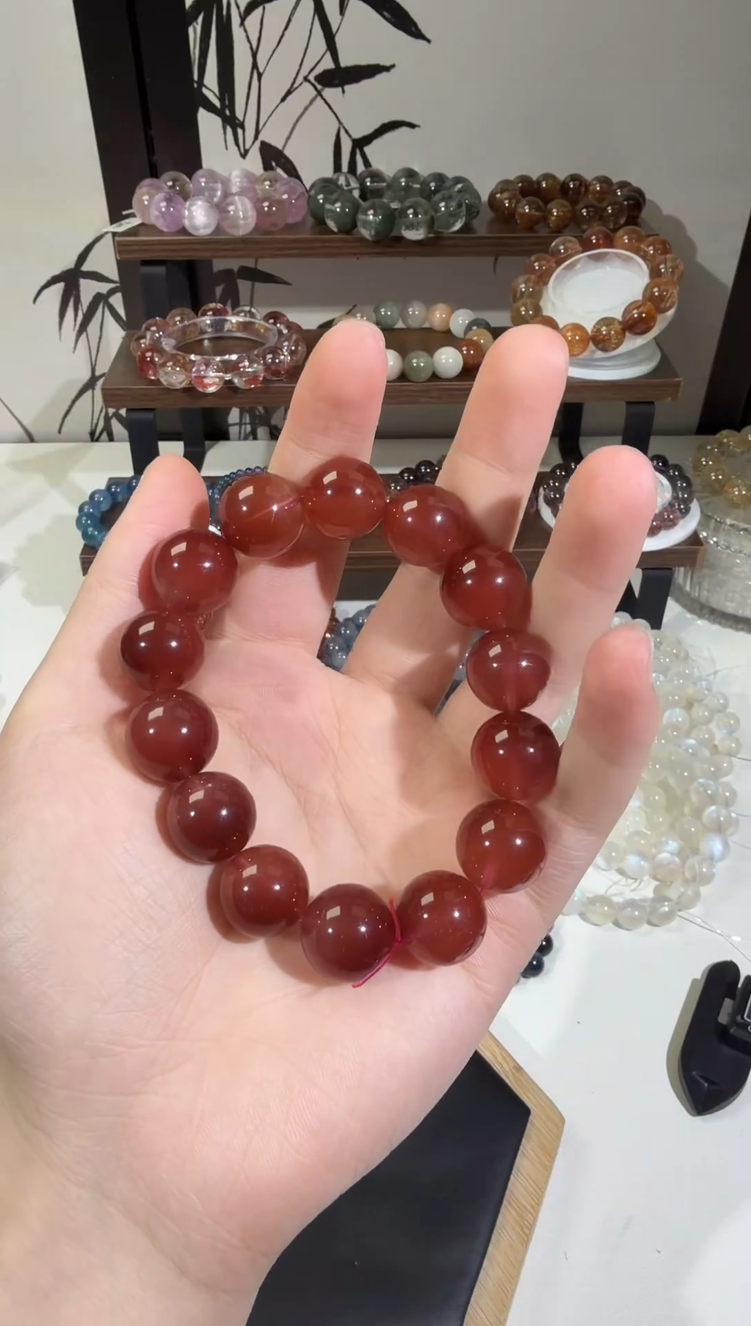 水晶摆件未镶嵌SJ-80红兔毛