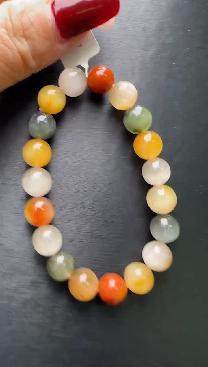 【闪购商品】水晶手串未镶嵌彩兔毛手串10m+ X30752