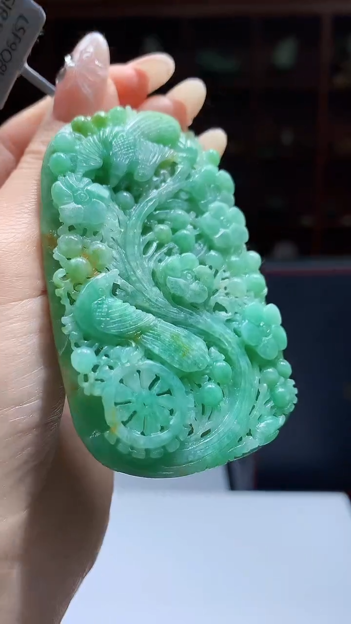 【闪购商品】定制翡翠未镶嵌8046jj-毛货挂件11