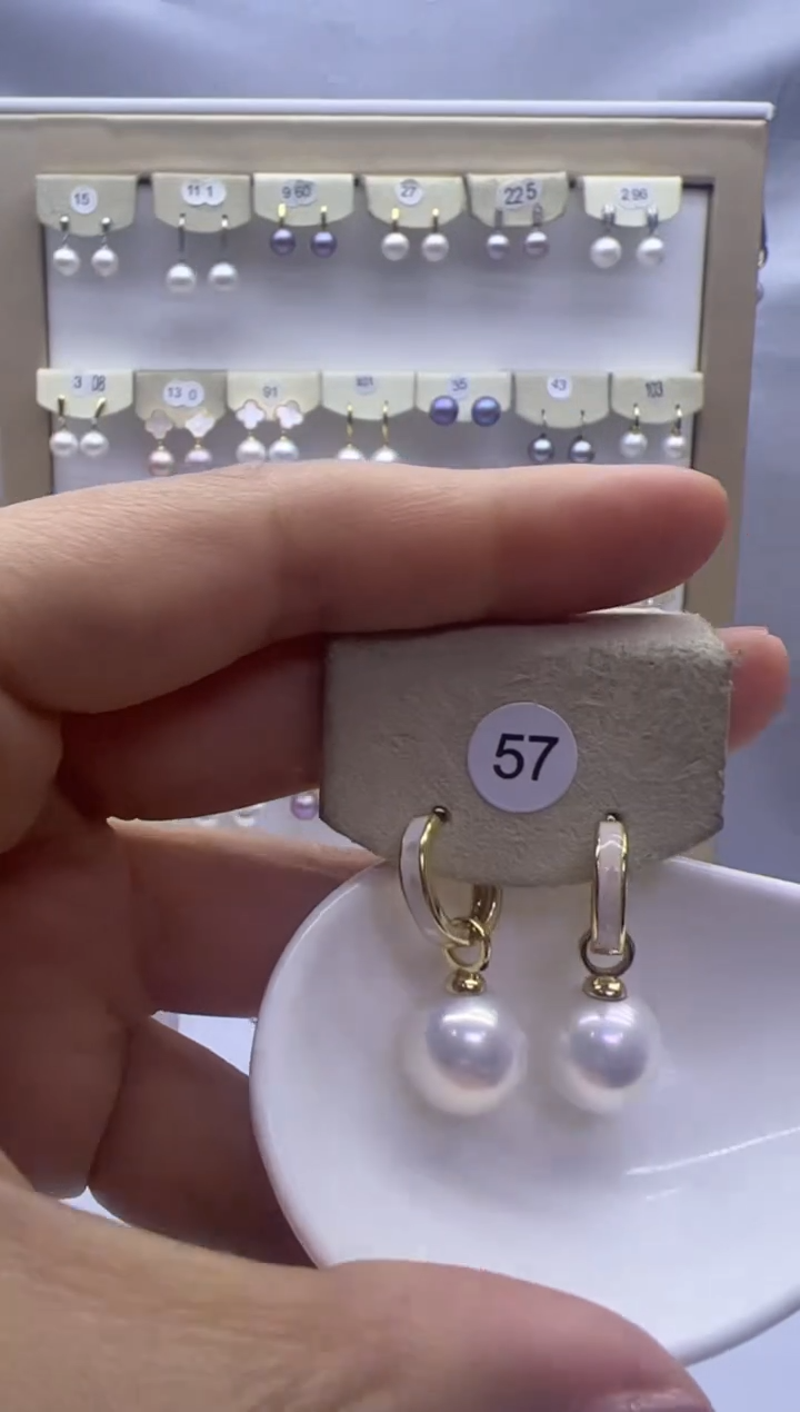 【闪购商品】淡水珍珠耳饰未镶嵌57