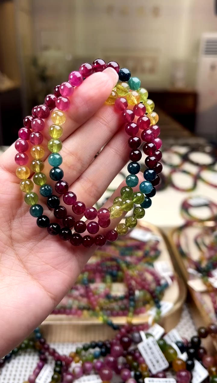 【闪购商品】碧玺/未镶嵌6mm+碧玺多圈多样性发货