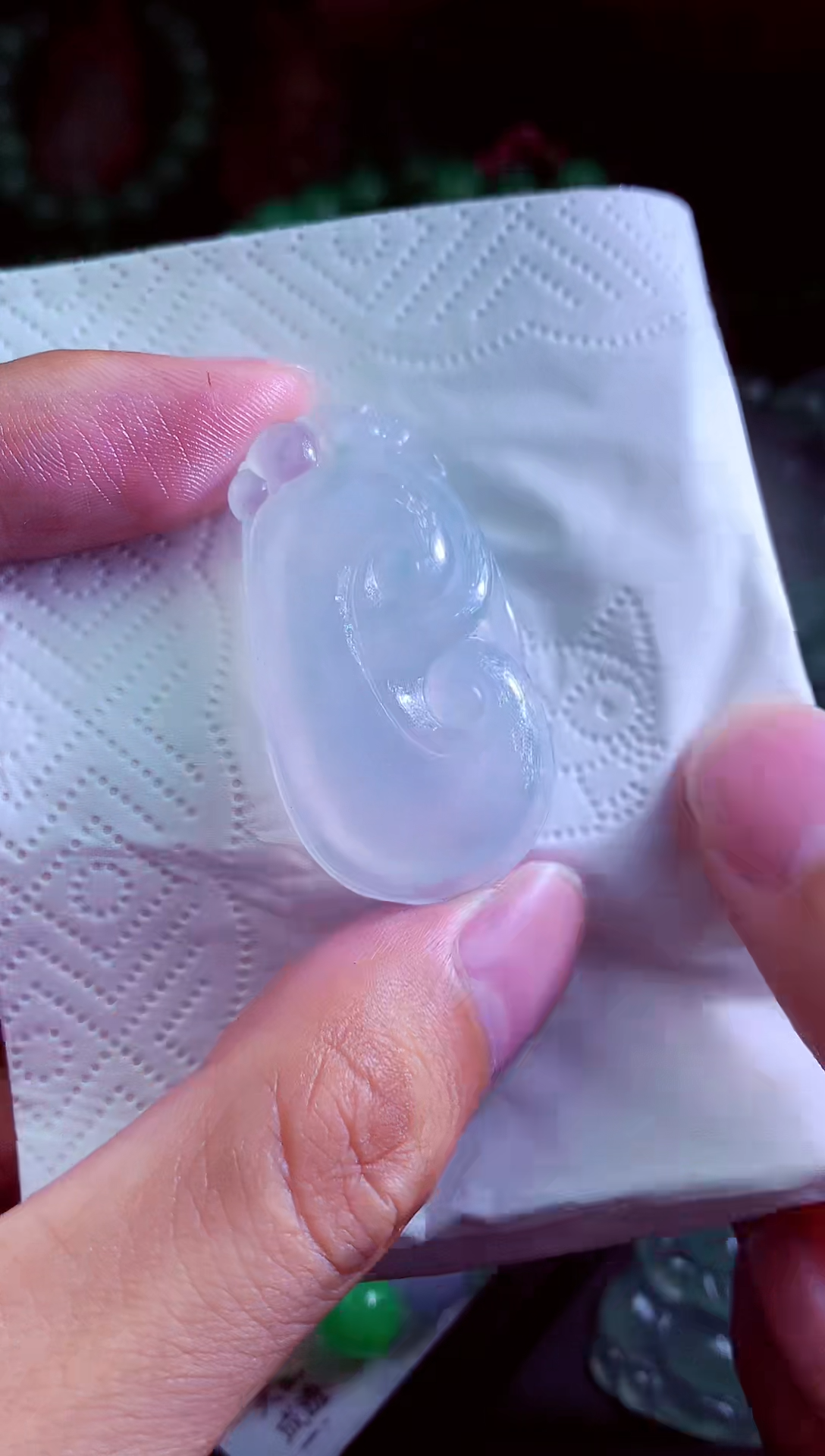 未镶嵌定制翡翠蓝****️翡翠毛货定制