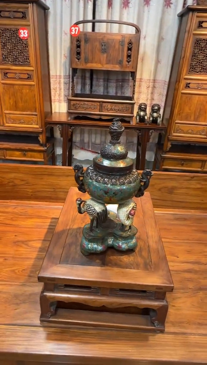 木安*景泰蓝 珐琅彩   香炉