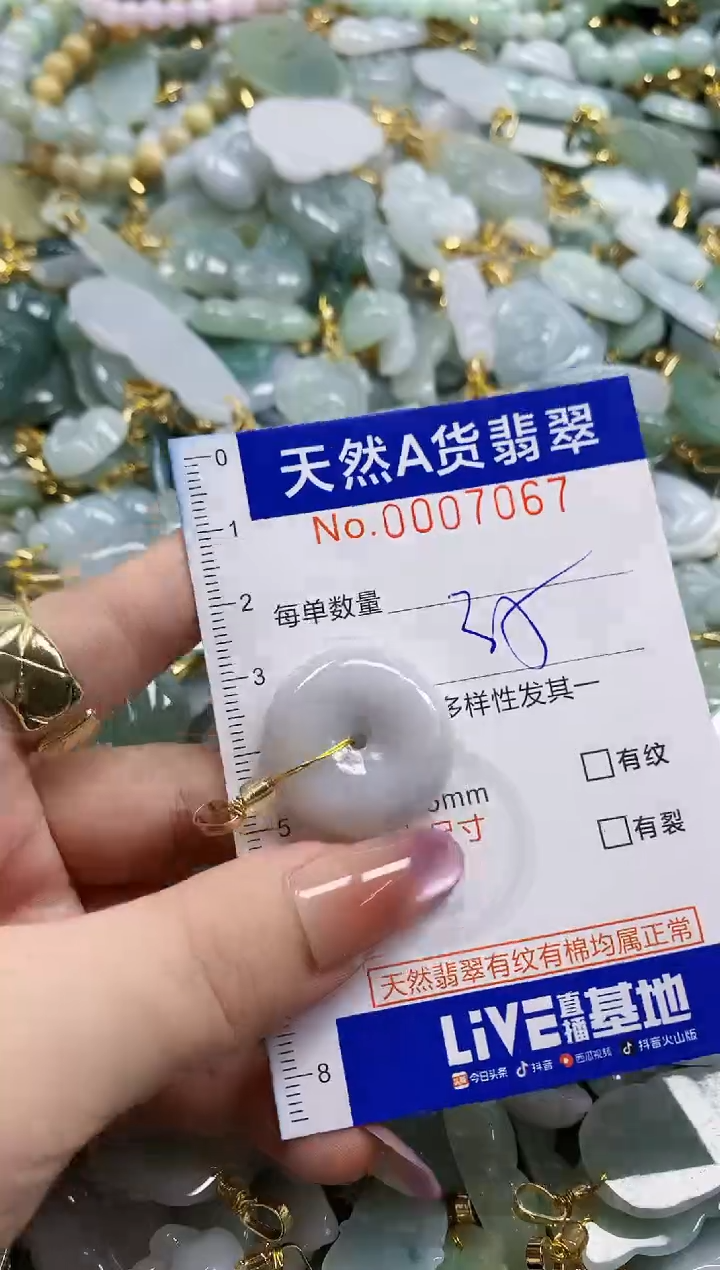 颈饰未镶嵌翡翠天然A货翡翠