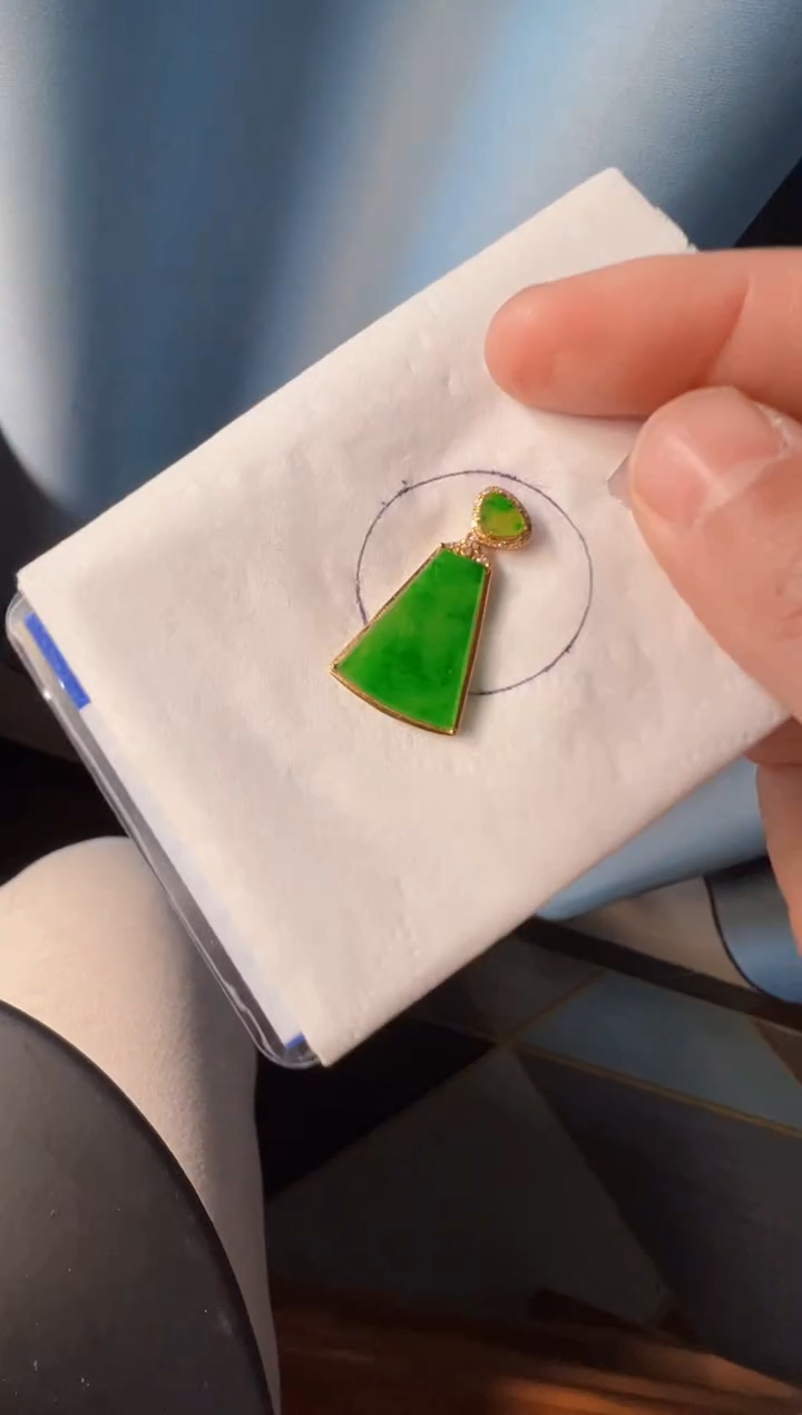 【闪购商品】定制翡翠18K金镶嵌2980一