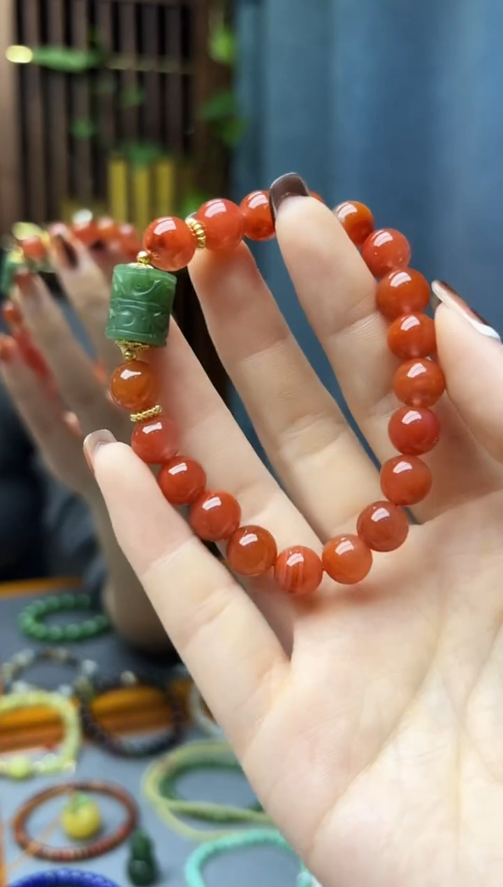 未镶嵌手串南红玛瑙南红手串ZD