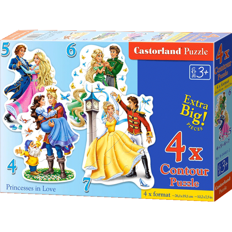 Castorland巧思 进口拼图大片 4+5+6+7片大片儿童系列2-3岁