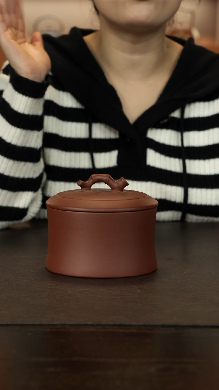 【闪购商品】紫砂茶壶直播福利半竹罐半斤装紫泥