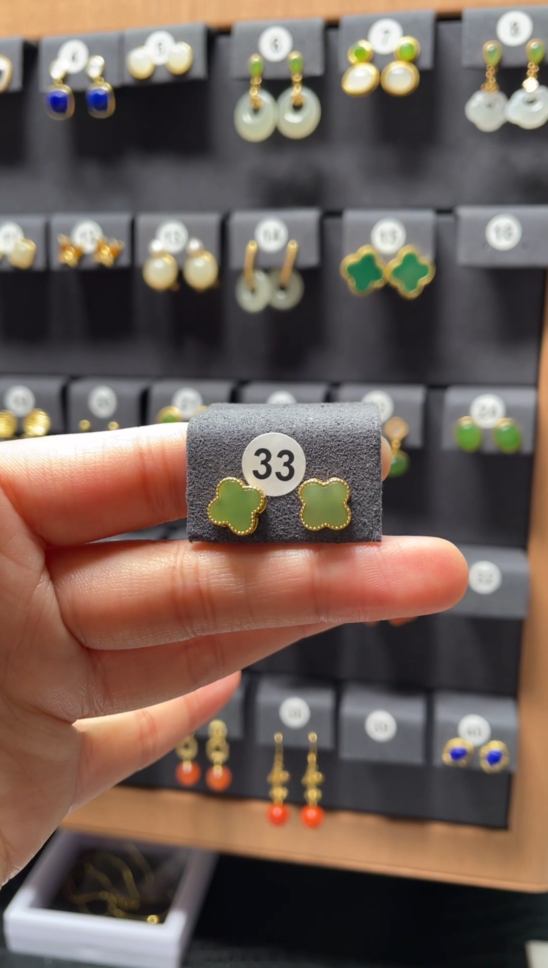 【闪购商品】和田玉耳饰银S925镶嵌0033