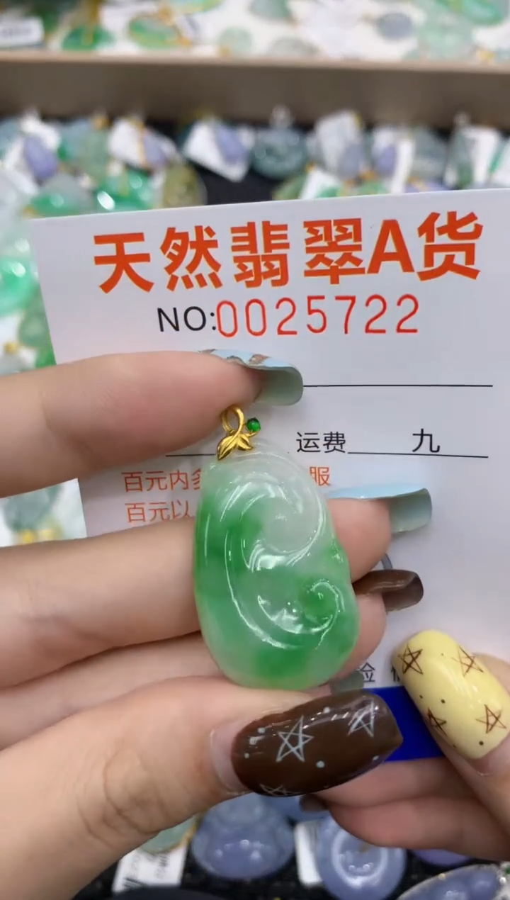 【闪购商品】翡翠颈饰18K金镶嵌11111111111111
