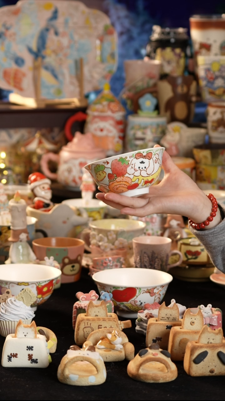 其他陶景德镇釉下彩手绘设计师款陶瓷