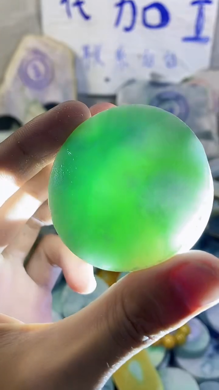 裸石翡翠纯天然翡翠A货85