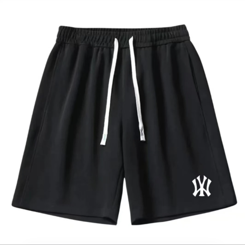 男士五分裤夏季新款休闲短裤潮宽松运动百搭休闲裤印花显瘦裤子