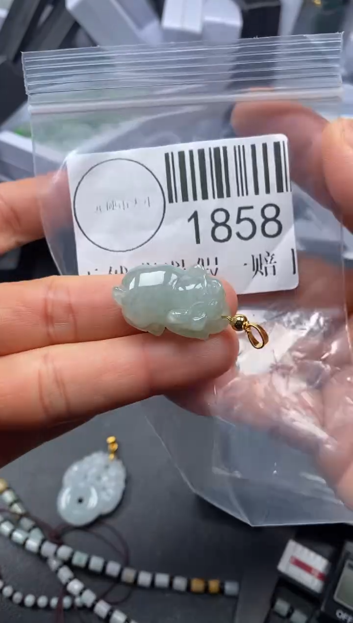 吊坠(不含链)未镶嵌翡翠1858