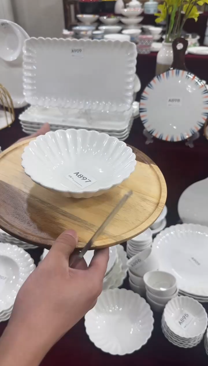 摆件6.5寸菊花碗2个