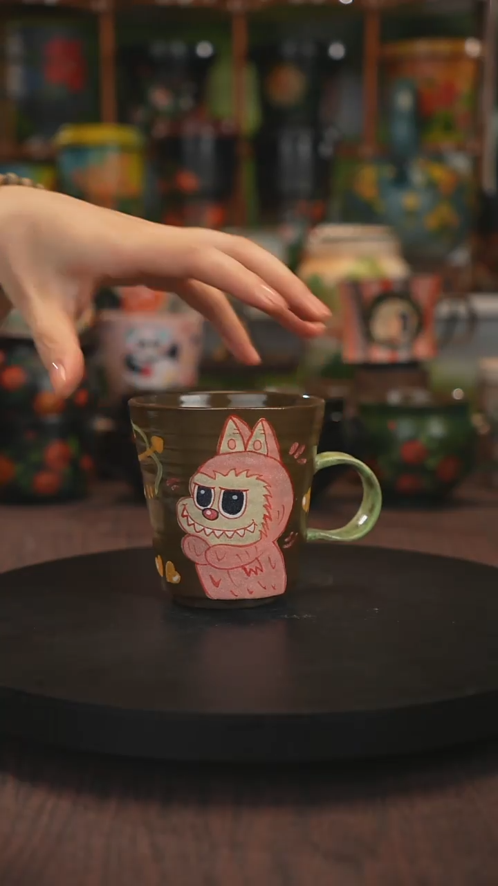 紫砂油画手绘釉下彩