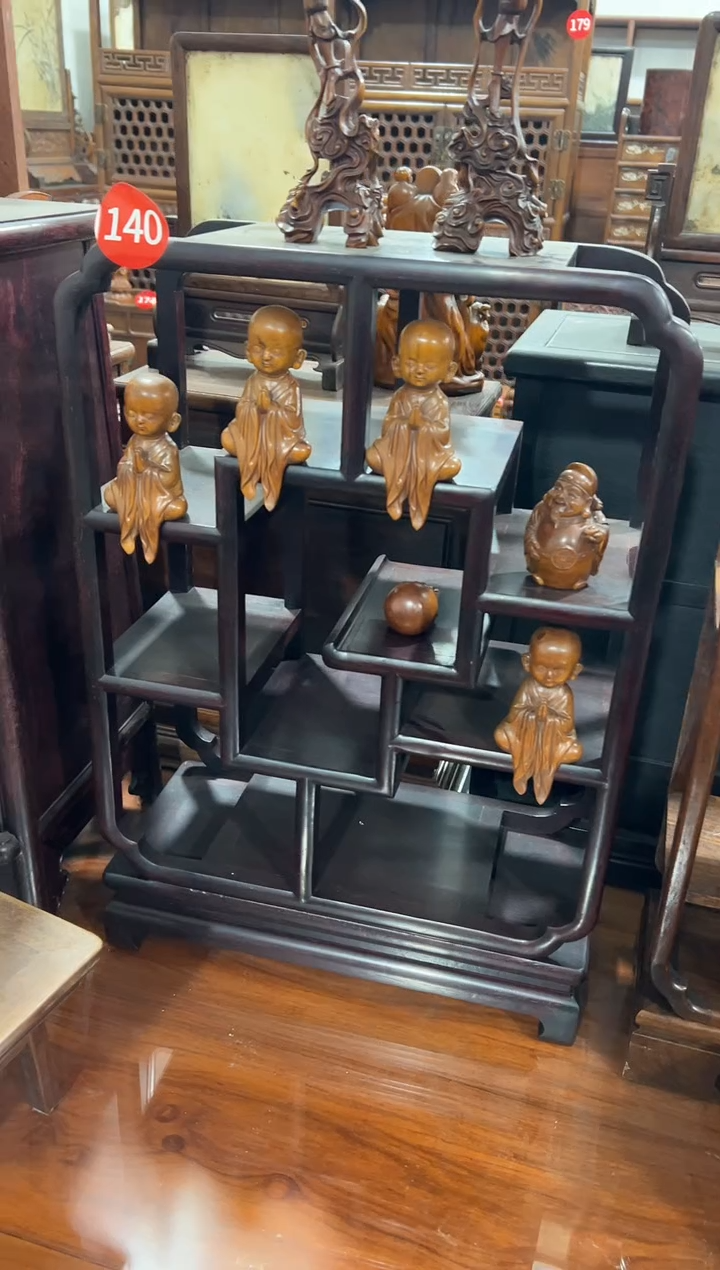 紫檀木岸上博古架