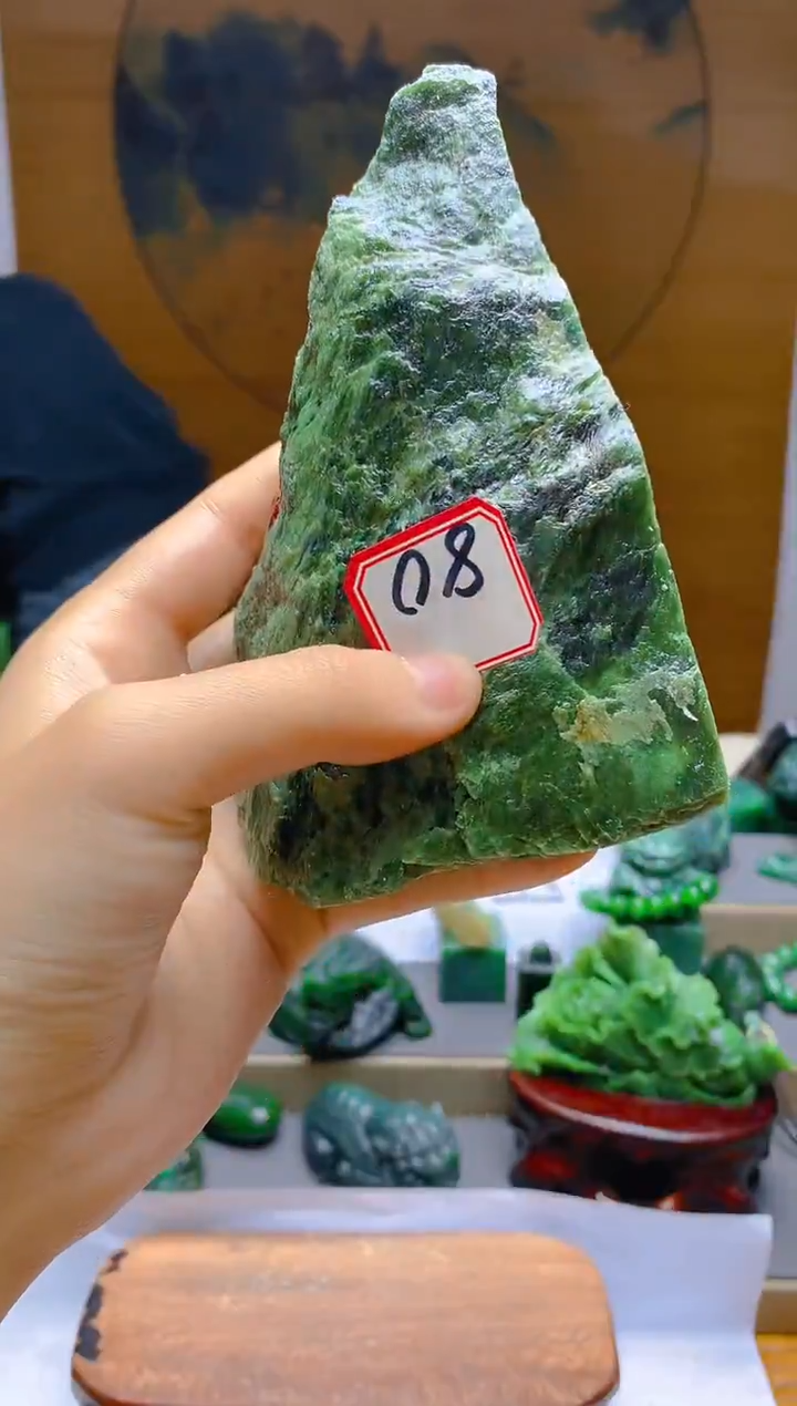 【闪购商品】和田玉（碧玉）未镶嵌珠宝半成品1