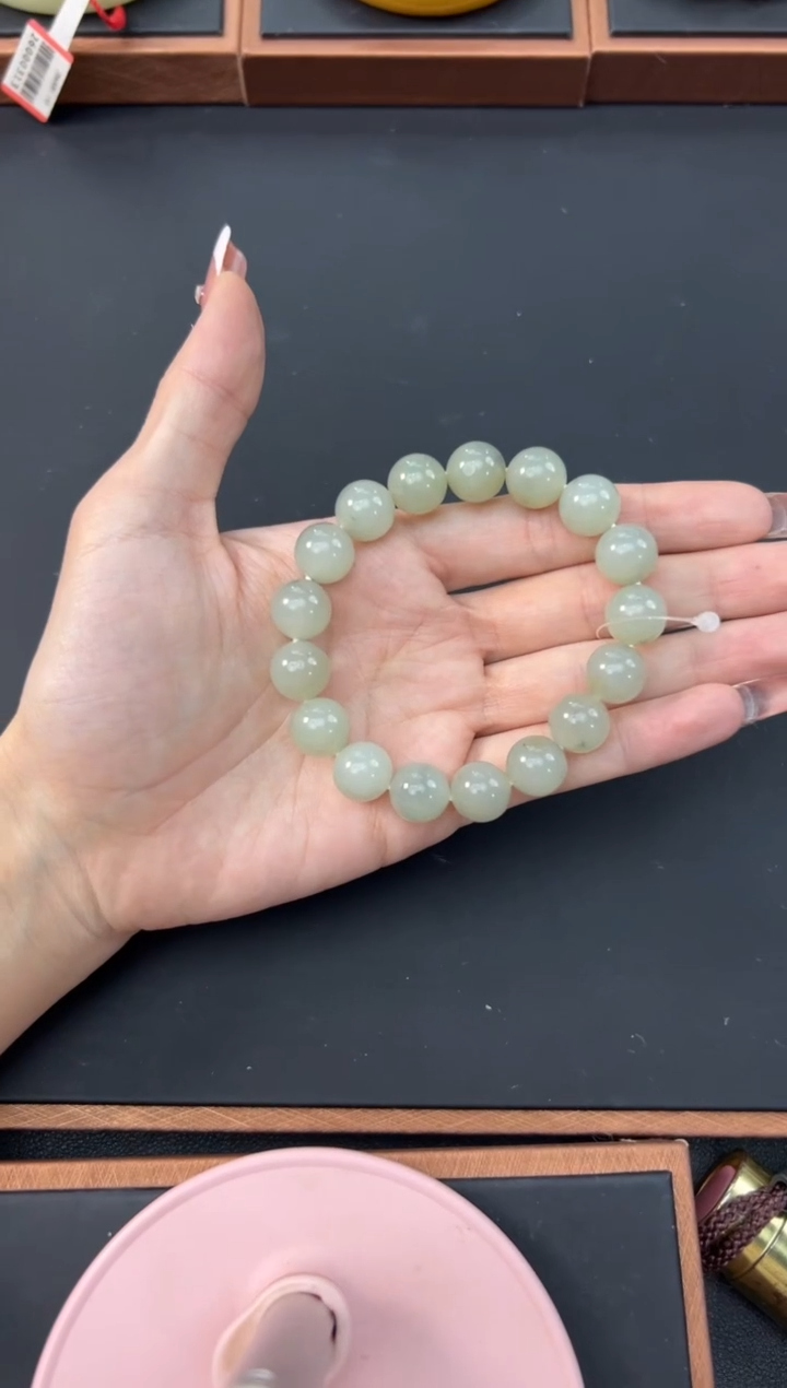 【闪购商品】和田玉手串未镶嵌新疆和田玉卡12手串