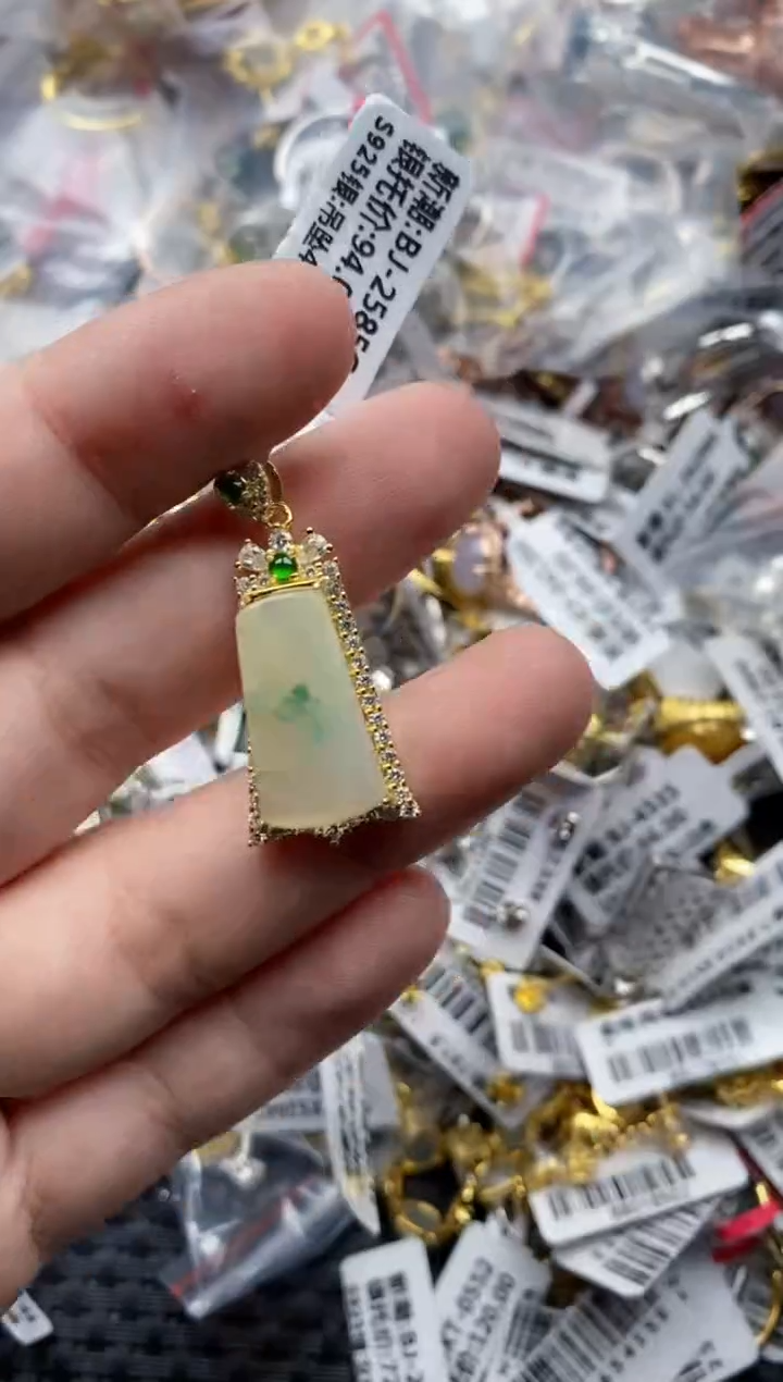 【闪购商品】翡翠戒指银S925镶嵌111111---3