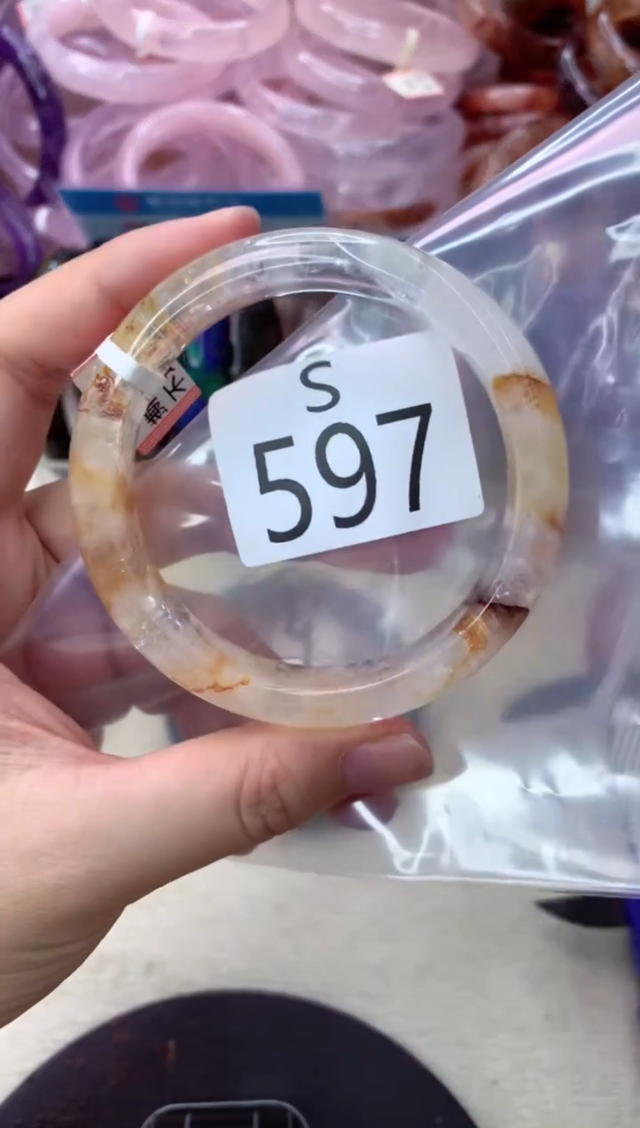 未镶嵌手镯水晶S597-58