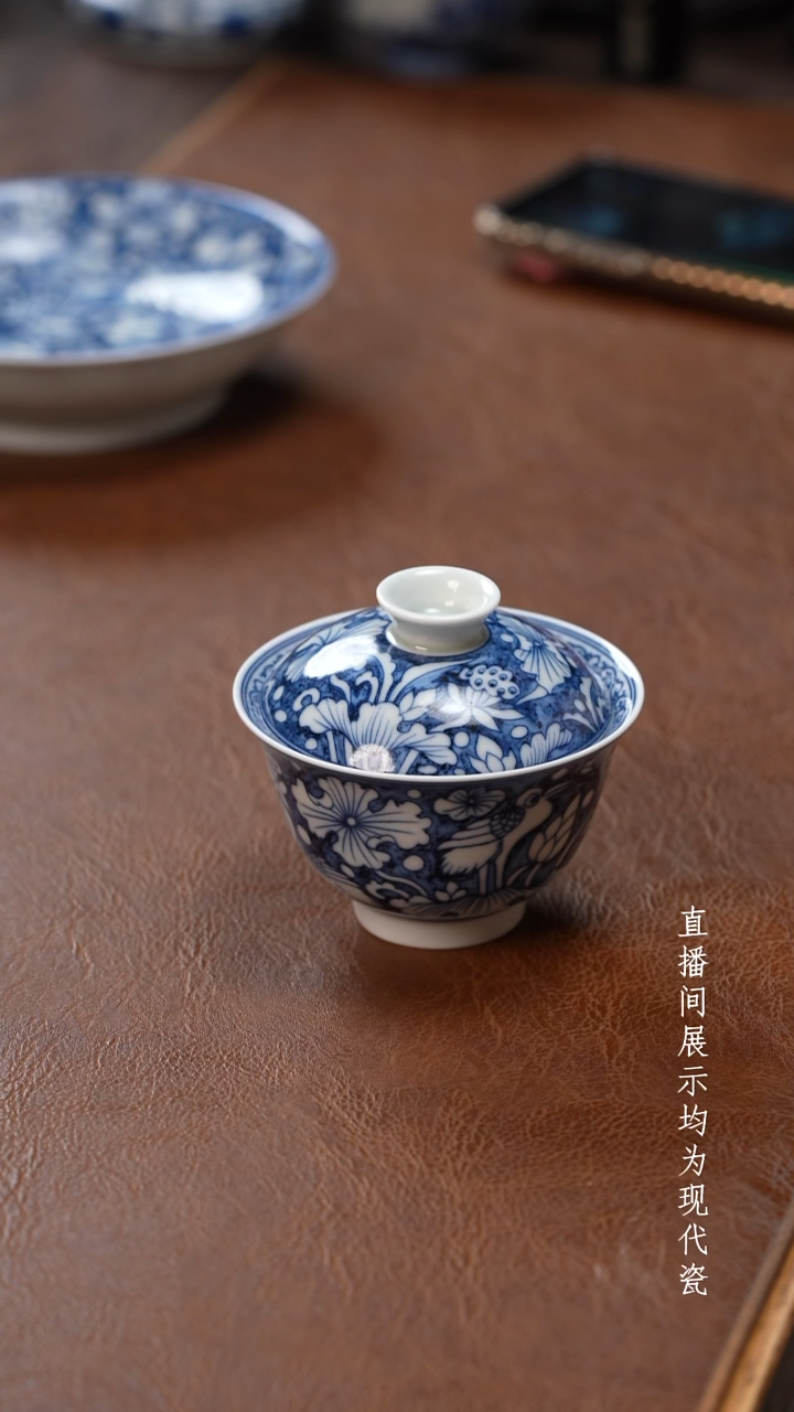 茶器茶器一鹭盖碗