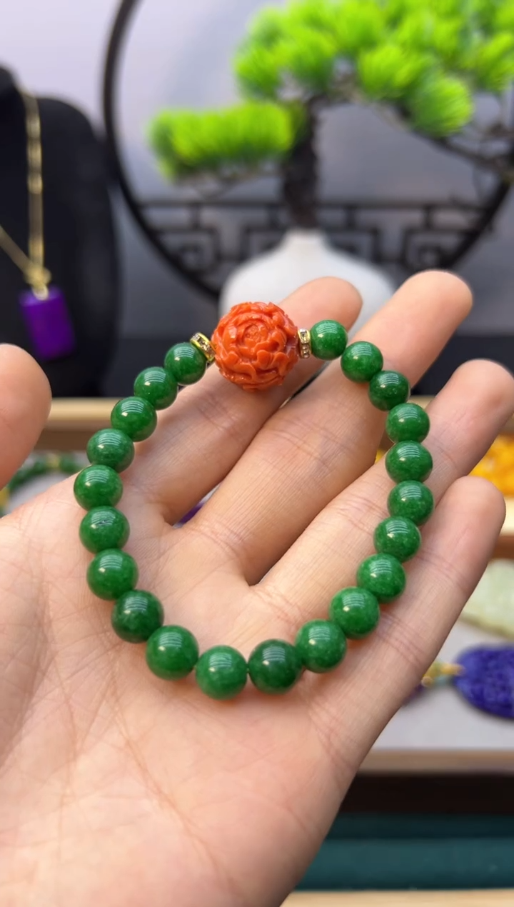 【闪购商品】翡翠颈饰14K金镶嵌S311      