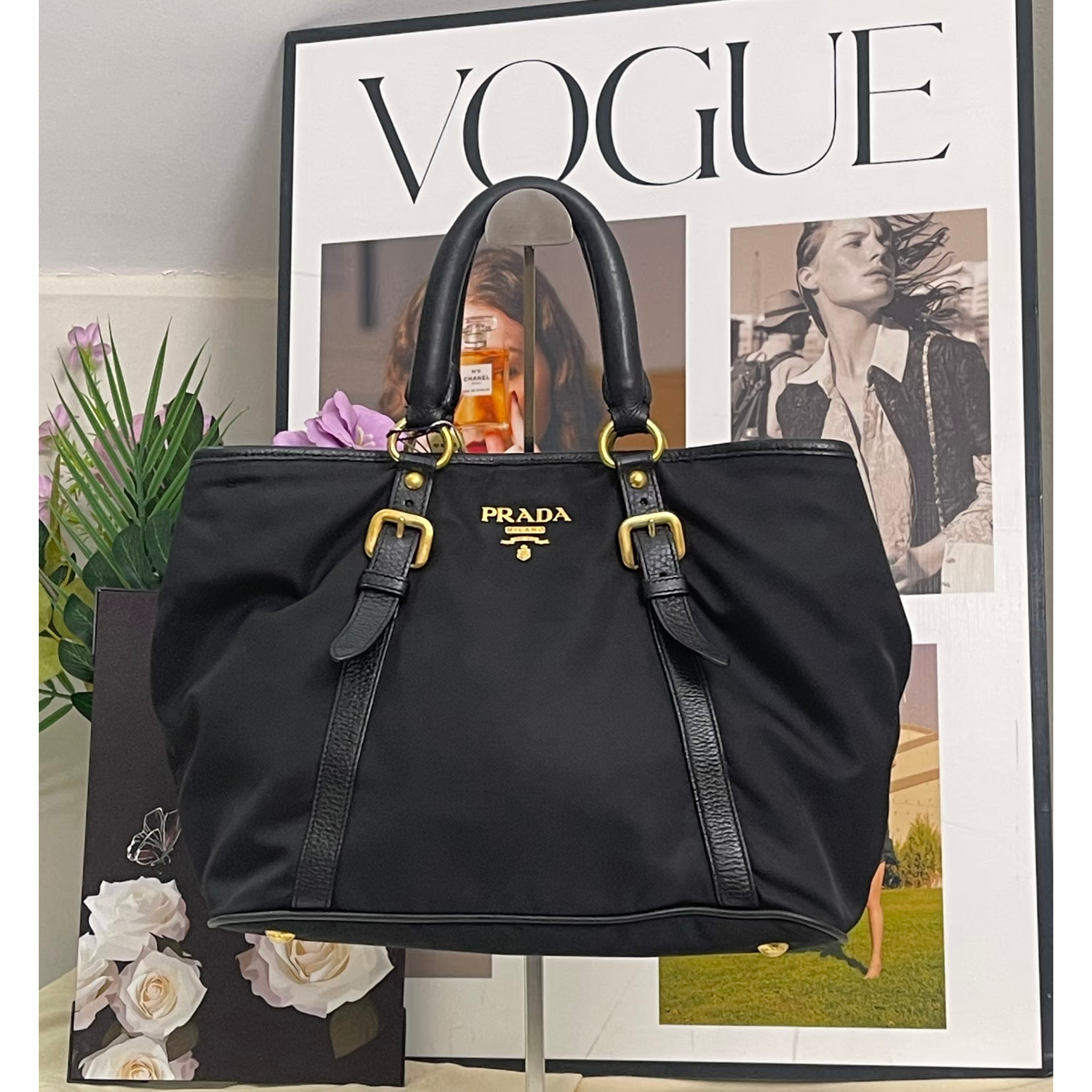 修复品Prada/普拉达藏蓝色降落伞手提包/WJ11624048/4048