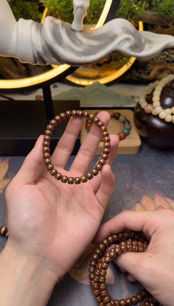 紫金鼠手串A639实心紫金鼠