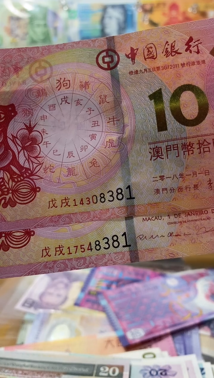 普通金属币金***9澳门10狗子2张